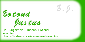 botond justus business card